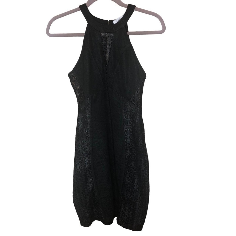 Elegant Black Halter Dress